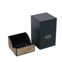 Branded Luxury Black Cardboard Paper Packaging Perfume Gift Box Custom