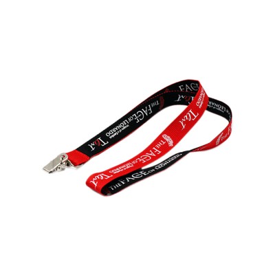 Custom Logo Printing Polyester Lanyard with Metal Hook